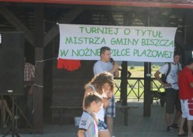 Turniej o Tytuł Mistrza Gminy Biszcza w Nożnej Piłce Plażowej. Zbiornik Wodny Biszcza-Żary 2012