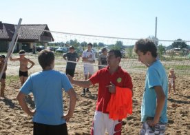 Turniej o Tytuł Mistrza Gminy Biszcza w Nożnej Piłce Plażowej. Zbiornik Wodny Biszcza-Żary 2012