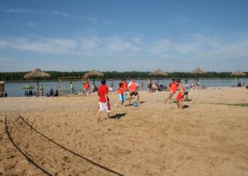 Turniej o Tytuł Mistrza Gminy Biszcza w Nożnej Piłce Plażowej. Zbiornik Wodny Biszcza-Żary 2012