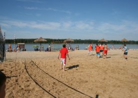 Turniej o Tytuł Mistrza Gminy Biszcza w Nożnej Piłce Plażowej. Zbiornik Wodny Biszcza-Żary 2012