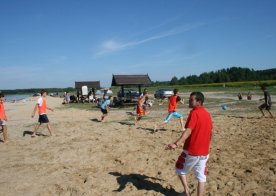 Turniej o Tytuł Mistrza Gminy Biszcza w Nożnej Piłce Plażowej. Zbiornik Wodny Biszcza-Żary 2012