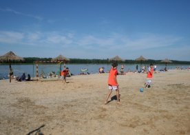 Turniej o Tytuł Mistrza Gminy Biszcza w Nożnej Piłce Plażowej. Zbiornik Wodny Biszcza-Żary 2012