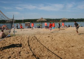 Turniej o Tytuł Mistrza Gminy Biszcza w Nożnej Piłce Plażowej. Zbiornik Wodny Biszcza-Żary 2012