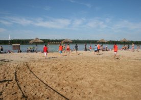 Turniej o Tytuł Mistrza Gminy Biszcza w Nożnej Piłce Plażowej. Zbiornik Wodny Biszcza-Żary 2012