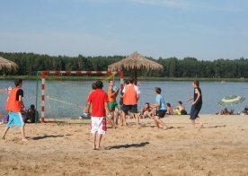 Turniej o Tytuł Mistrza Gminy Biszcza w Nożnej Piłce Plażowej. Zbiornik Wodny Biszcza-Żary 2012