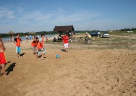 Turniej o Tytuł Mistrza Gminy Biszcza w Nożnej Piłce Plażowej. Zbiornik Wodny Biszcza-Żary 2012