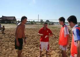 Turniej o Tytuł Mistrza Gminy Biszcza w Nożnej Piłce Plażowej. Zbiornik Wodny Biszcza-Żary 2012