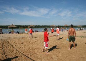 Turniej o Tytuł Mistrza Gminy Biszcza w Nożnej Piłce Plażowej. Zbiornik Wodny Biszcza-Żary 2012