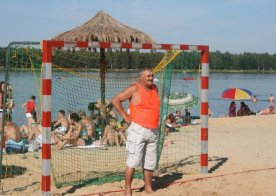 Turniej o Tytuł Mistrza Gminy Biszcza w Nożnej Piłce Plażowej. Zbiornik Wodny Biszcza-Żary 2012