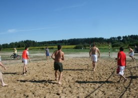 Turniej o Tytuł Mistrza Gminy Biszcza w Nożnej Piłce Plażowej. Zbiornik Wodny Biszcza-Żary 2012