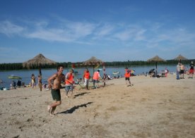 Turniej o Tytuł Mistrza Gminy Biszcza w Nożnej Piłce Plażowej. Zbiornik Wodny Biszcza-Żary 2012