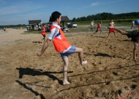 Turniej o Tytuł Mistrza Gminy Biszcza w Nożnej Piłce Plażowej. Zbiornik Wodny Biszcza-Żary 2012