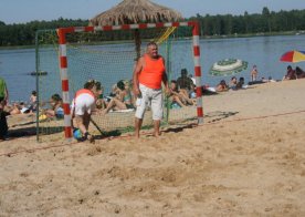 Turniej o Tytuł Mistrza Gminy Biszcza w Nożnej Piłce Plażowej. Zbiornik Wodny Biszcza-Żary 2012