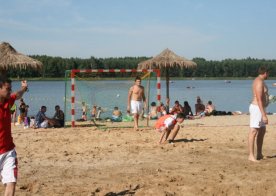 Turniej o Tytuł Mistrza Gminy Biszcza w Nożnej Piłce Plażowej. Zbiornik Wodny Biszcza-Żary 2012