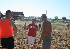 Turniej o Tytuł Mistrza Gminy Biszcza w Nożnej Piłce Plażowej. Zbiornik Wodny Biszcza-Żary 2012