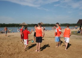 Turniej o Tytuł Mistrza Gminy Biszcza w Nożnej Piłce Plażowej. Zbiornik Wodny Biszcza-Żary 2012