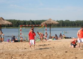 Turniej o Tytuł Mistrza Gminy Biszcza w Nożnej Piłce Plażowej. Zbiornik Wodny Biszcza-Żary 2012