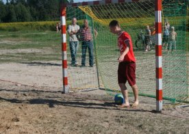 Turniej o Tytuł Mistrza Gminy Biszcza w Nożnej Piłce Plażowej. Zbiornik Wodny Biszcza-Żary 2012