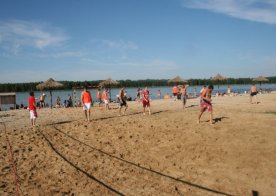 Turniej o Tytuł Mistrza Gminy Biszcza w Nożnej Piłce Plażowej. Zbiornik Wodny Biszcza-Żary 2012