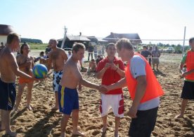 Turniej o Tytuł Mistrza Gminy Biszcza w Nożnej Piłce Plażowej. Zbiornik Wodny Biszcza-Żary 2012