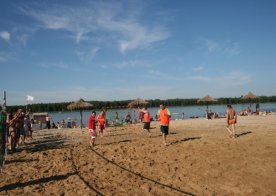 Turniej o Tytuł Mistrza Gminy Biszcza w Nożnej Piłce Plażowej. Zbiornik Wodny Biszcza-Żary 2012