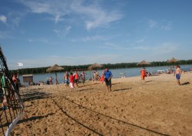 Turniej o Tytuł Mistrza Gminy Biszcza w Nożnej Piłce Plażowej. Zbiornik Wodny Biszcza-Żary 2012