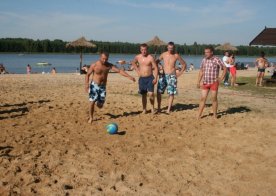 Turniej o Tytuł Mistrza Gminy Biszcza w Nożnej Piłce Plażowej. Zbiornik Wodny Biszcza-Żary 2012