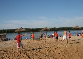 Turniej o Tytuł Mistrza Gminy Biszcza w Nożnej Piłce Plażowej. Zbiornik Wodny Biszcza-Żary 2012