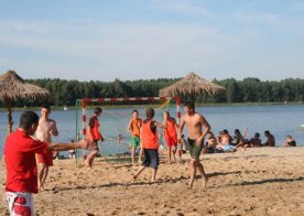 Turniej o Tytuł Mistrza Gminy Biszcza w Nożnej Piłce Plażowej. Zbiornik Wodny Biszcza-Żary 2012