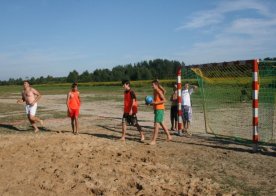 Turniej o Tytuł Mistrza Gminy Biszcza w Nożnej Piłce Plażowej. Zbiornik Wodny Biszcza-Żary 2012