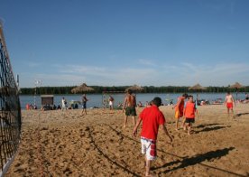 Turniej o Tytuł Mistrza Gminy Biszcza w Nożnej Piłce Plażowej. Zbiornik Wodny Biszcza-Żary 2012