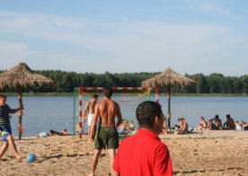 Turniej o Tytuł Mistrza Gminy Biszcza w Nożnej Piłce Plażowej. Zbiornik Wodny Biszcza-Żary 2012