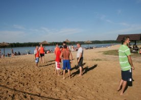 Turniej o Tytuł Mistrza Gminy Biszcza w Nożnej Piłce Plażowej. Zbiornik Wodny Biszcza-Żary 2012