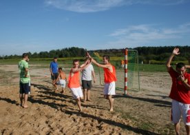 Turniej o Tytuł Mistrza Gminy Biszcza w Nożnej Piłce Plażowej. Zbiornik Wodny Biszcza-Żary 2012