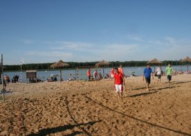 Turniej o Tytuł Mistrza Gminy Biszcza w Nożnej Piłce Plażowej. Zbiornik Wodny Biszcza-Żary 2012