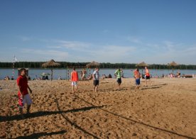 Turniej o Tytuł Mistrza Gminy Biszcza w Nożnej Piłce Plażowej. Zbiornik Wodny Biszcza-Żary 2012