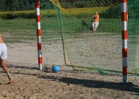 Turniej o Tytuł Mistrza Gminy Biszcza w Nożnej Piłce Plażowej. Zbiornik Wodny Biszcza-Żary 2012