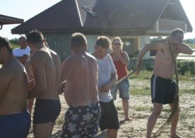 Turniej o Tytuł Mistrza Gminy Biszcza w Nożnej Piłce Plażowej. Zbiornik Wodny Biszcza-Żary 2012