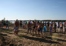 Turniej o Tytuł Mistrza Gminy Biszcza w Nożnej Piłce Plażowej. Zbiornik Wodny Biszcza-Żary 2012