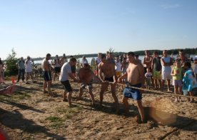 Turniej o Tytuł Mistrza Gminy Biszcza w Nożnej Piłce Plażowej. Zbiornik Wodny Biszcza-Żary 2012