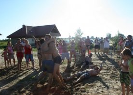 Turniej o Tytuł Mistrza Gminy Biszcza w Nożnej Piłce Plażowej. Zbiornik Wodny Biszcza-Żary 2012