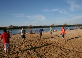 Turniej o Tytuł Mistrza Gminy Biszcza w Nożnej Piłce Plażowej. Zbiornik Wodny Biszcza-Żary 2012