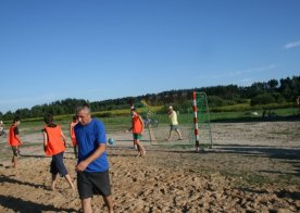 Turniej o Tytuł Mistrza Gminy Biszcza w Nożnej Piłce Plażowej. Zbiornik Wodny Biszcza-Żary 2012