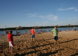 Turniej o Tytuł Mistrza Gminy Biszcza w Nożnej Piłce Plażowej. Zbiornik Wodny Biszcza-Żary 2012