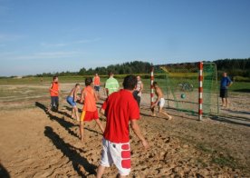 Turniej o Tytuł Mistrza Gminy Biszcza w Nożnej Piłce Plażowej. Zbiornik Wodny Biszcza-Żary 2012