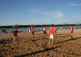 Turniej o Tytuł Mistrza Gminy Biszcza w Nożnej Piłce Plażowej. Zbiornik Wodny Biszcza-Żary 2012