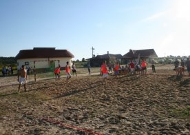 Turniej o Tytuł Mistrza Gminy Biszcza w Nożnej Piłce Plażowej. Zbiornik Wodny Biszcza-Żary 2012