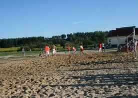 Turniej o Tytuł Mistrza Gminy Biszcza w Nożnej Piłce Plażowej. Zbiornik Wodny Biszcza-Żary 2012