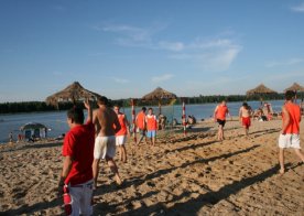 Turniej o Tytuł Mistrza Gminy Biszcza w Nożnej Piłce Plażowej. Zbiornik Wodny Biszcza-Żary 2012