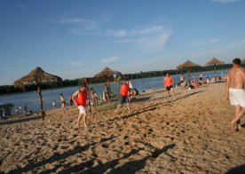 Turniej o Tytuł Mistrza Gminy Biszcza w Nożnej Piłce Plażowej. Zbiornik Wodny Biszcza-Żary 2012